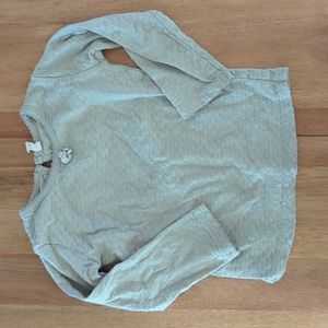 Quincy Mae pointelle long sleeve tee sz18-24m